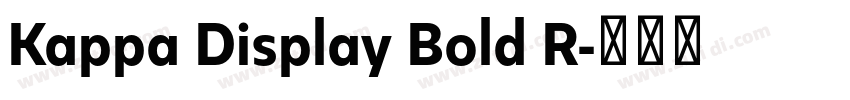 Kappa Display Bold R字体转换 Kappa Display Bold R字体转换